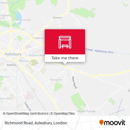 Richmond Road, Aylesbury map