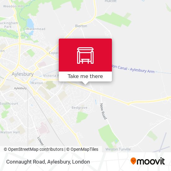 Connaught Road, Aylesbury map