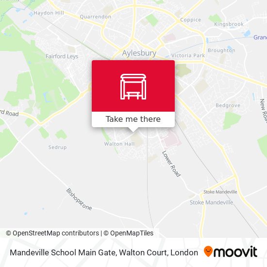 Mandeville School Main Gate, Walton Court map