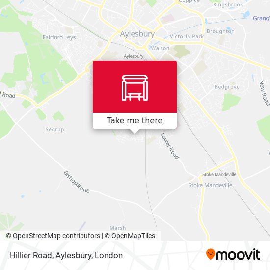 Hillier Road, Aylesbury map