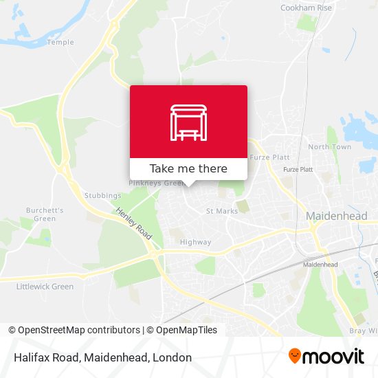 Halifax Road, Maidenhead map