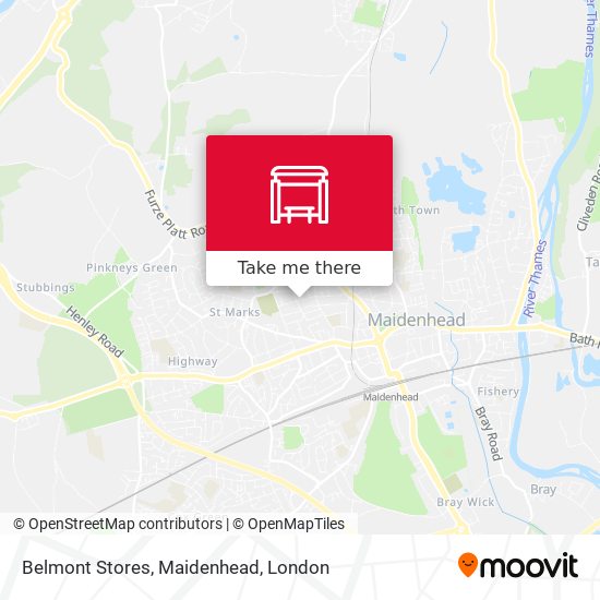 Belmont Stores, Maidenhead map