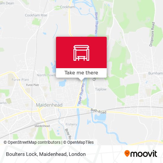 Boulters Lock, Maidenhead map