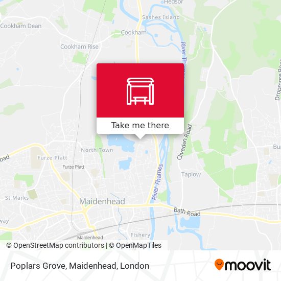 Poplars Grove, Maidenhead map