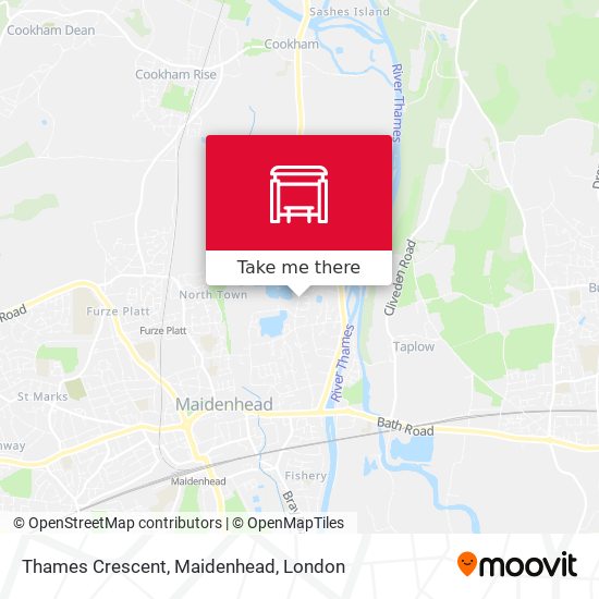 Thames Crescent, Maidenhead map