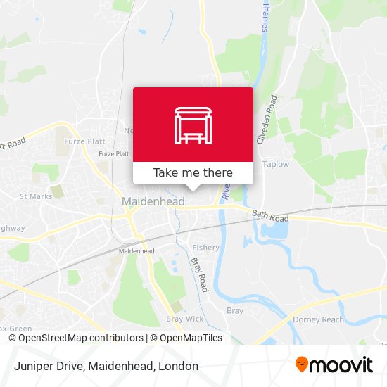 Juniper Drive, Maidenhead map