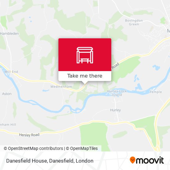 Danesfield House, Danesfield map