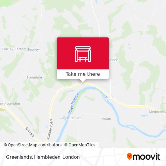 Greenlands, Hambleden map