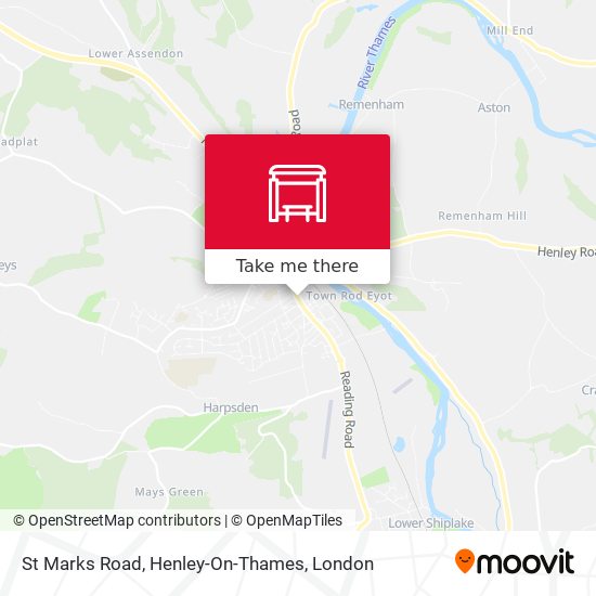 St Marks Road, Henley-On-Thames map
