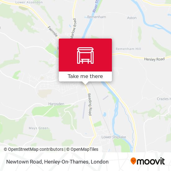 Newtown Road, Henley-On-Thames map