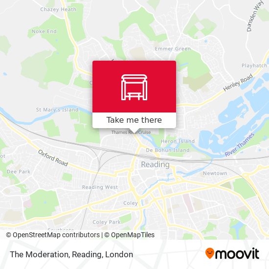 The Moderation, Reading map