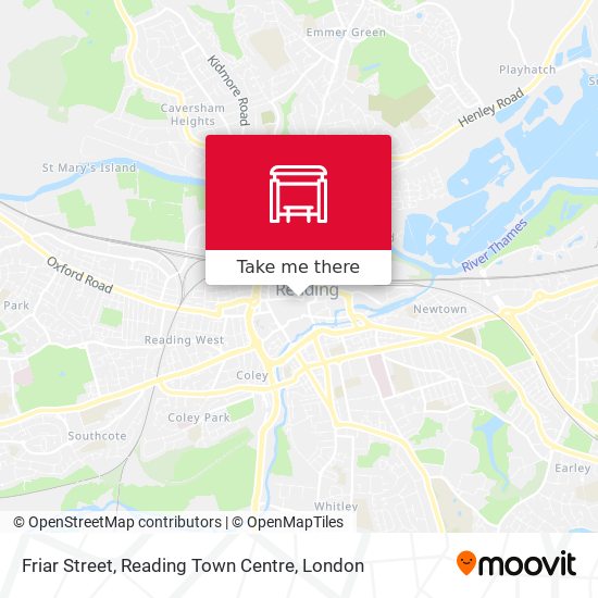Friar Street, Reading Town Centre map