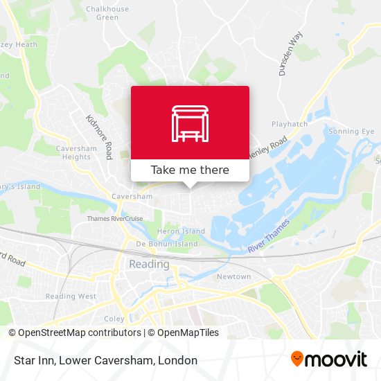 Star Inn, Lower Caversham map