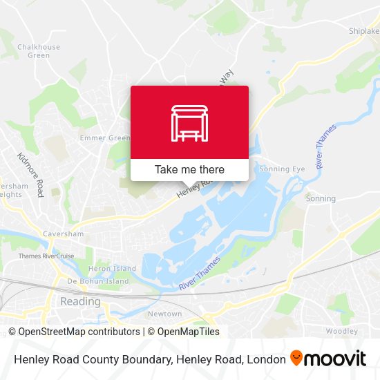 Henley Road County Boundary, Henley Road map