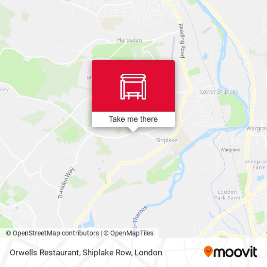 Orwells Restaurant, Shiplake Row map