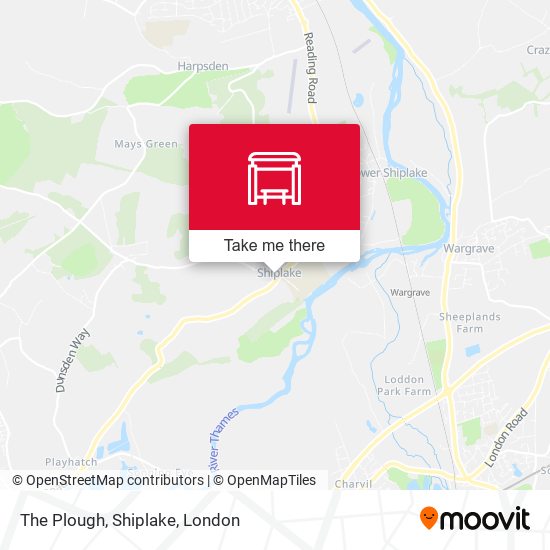 The Plough, Shiplake map