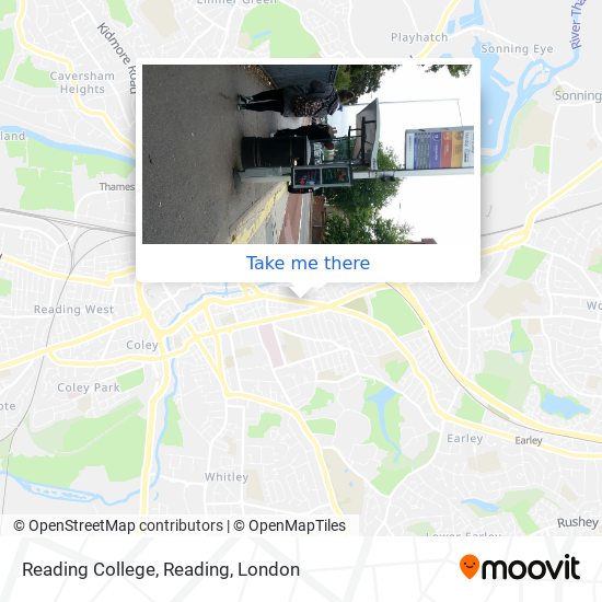 Reading College, Reading map