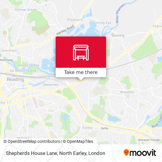 Shepherds House Lane, North Earley map