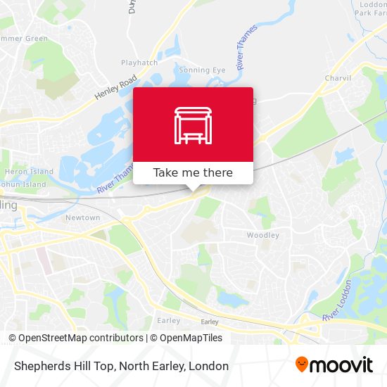 Shepherds Hill Top, North Earley map