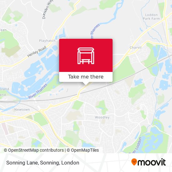 Sonning Lane, Sonning map