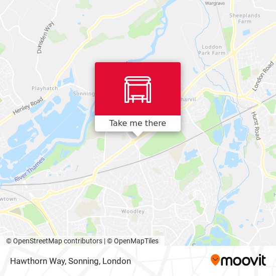 Hawthorn Way, Sonning map
