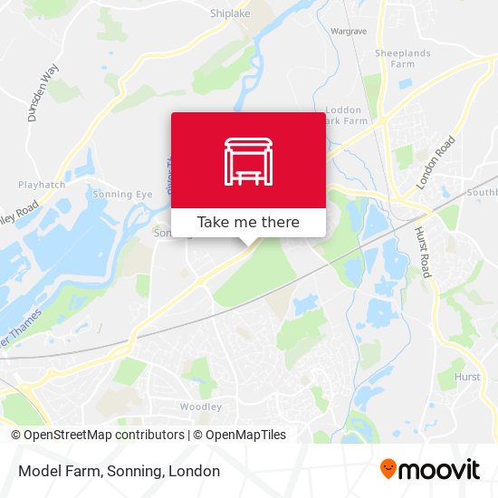 Model Farm, Sonning map