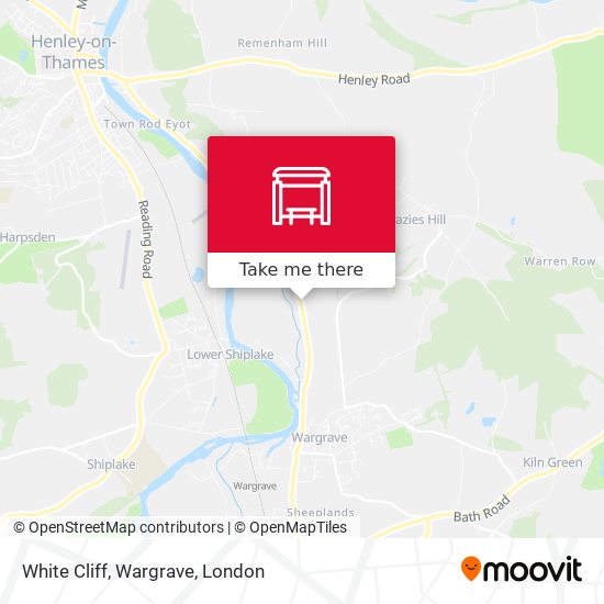 White Cliff, Wargrave map