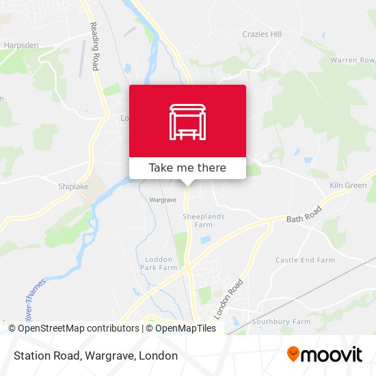 Station Road, Wargrave map