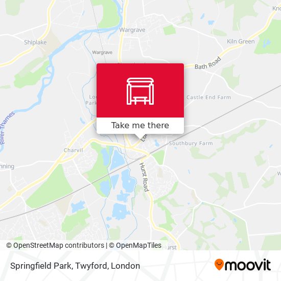 Springfield Park, Twyford map