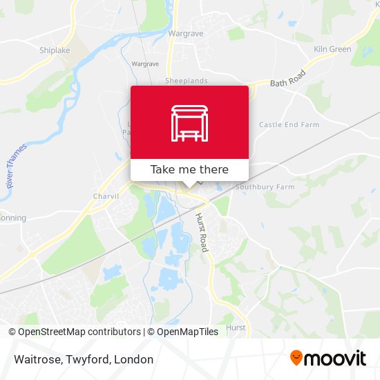 Waitrose, Twyford map