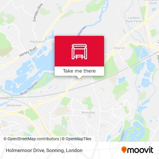 Holmemoor Drive, Sonning map