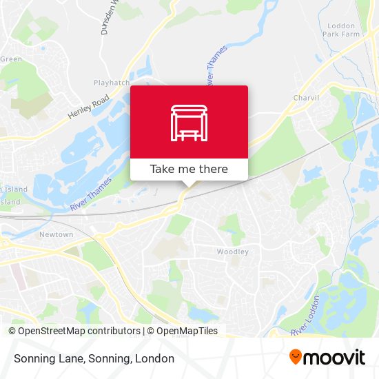 Sonning Lane, Sonning map