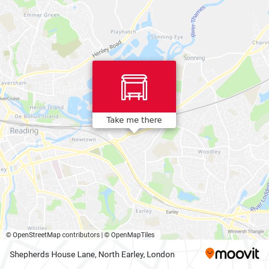 Shepherds House Lane, North Earley map