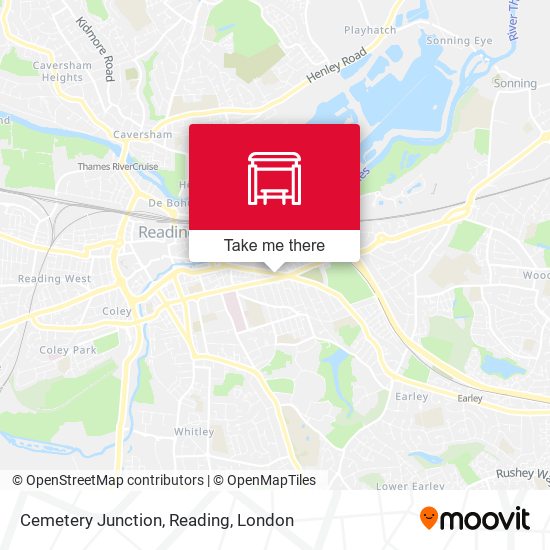 Cemetery Junction, Reading map