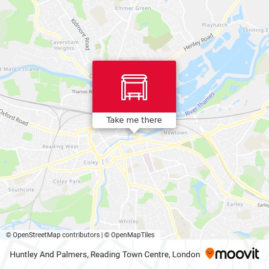 Huntley And Palmers, Reading Town Centre map