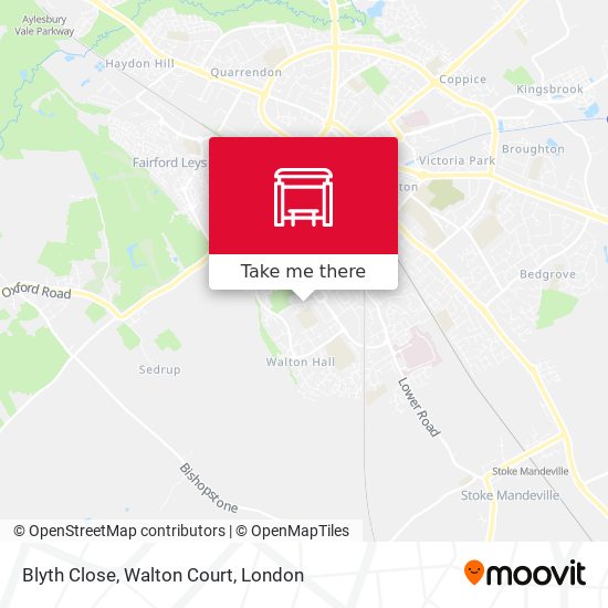 Blyth Close, Walton Court map