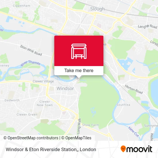 Windsor & Eton Riverside Station, map