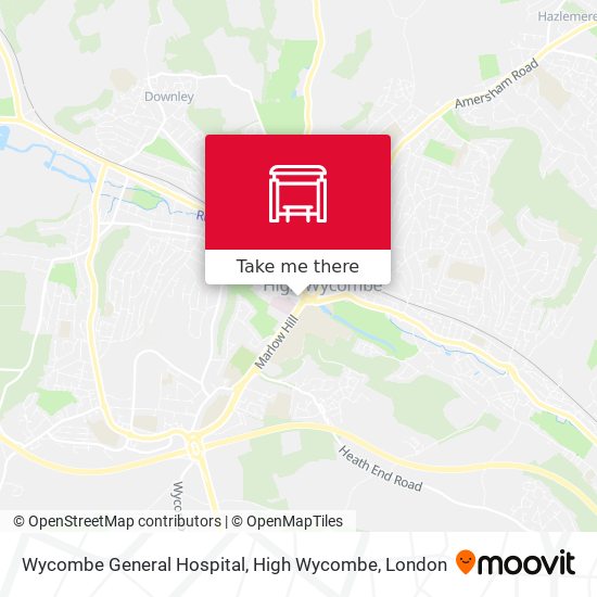 Wycombe General Hospital, High Wycombe map