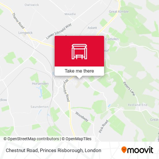 Chestnut Road, Princes Risborough map