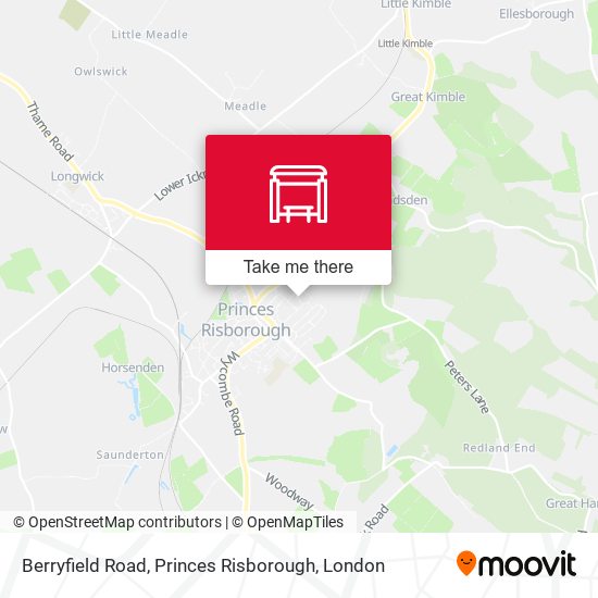Berryfield Road, Princes Risborough map