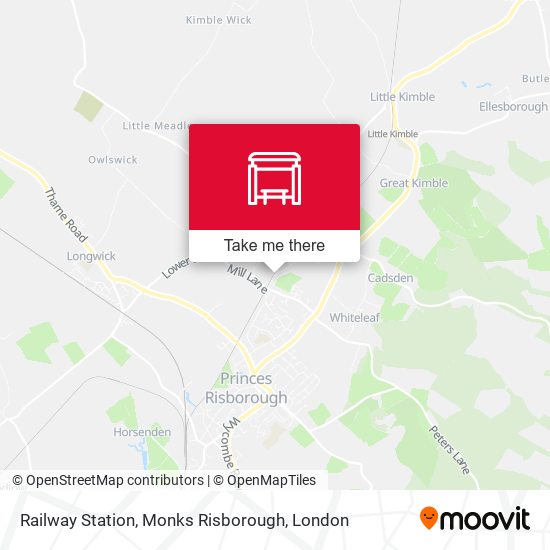 Railway Station, Monks Risborough map