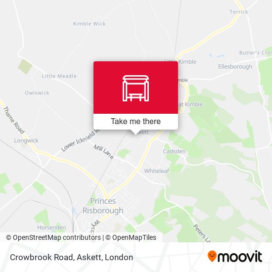 Crowbrook Road, Askett map