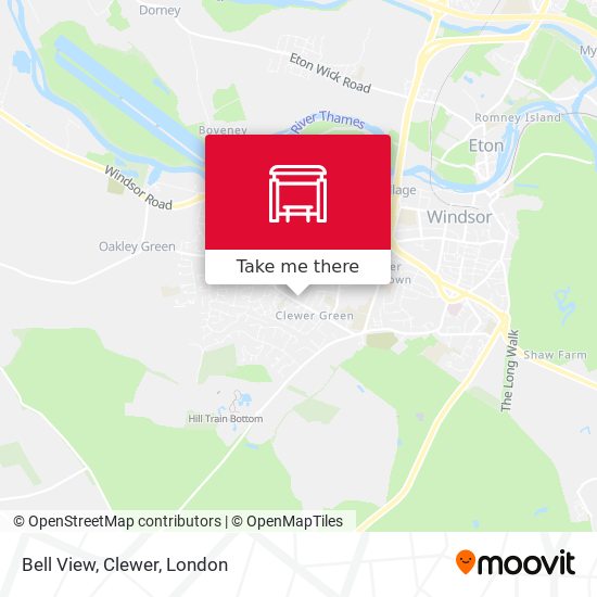 Bell View, Clewer map