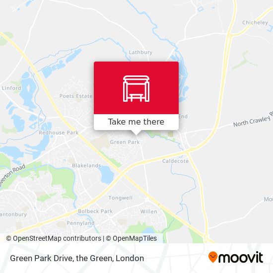 Green Park Drive, the Green map