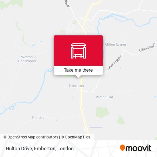 Hulton Drive, Emberton map