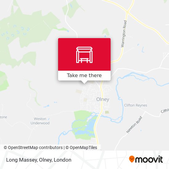 Long Massey, Olney map