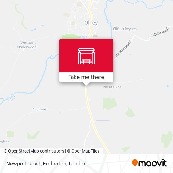 Newport Road, Emberton map