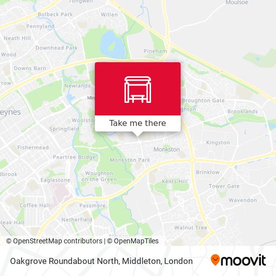 Oakgrove Roundabout North, Middleton map