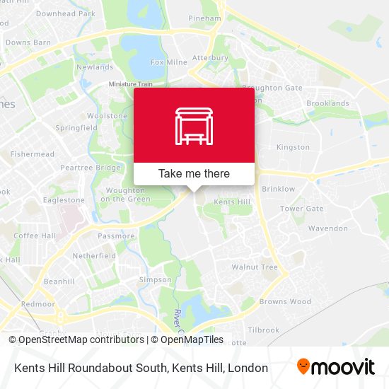 Kents Hill Roundabout South, Kents Hill map
