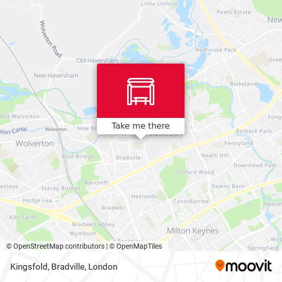 Kingsfold, Bradville map